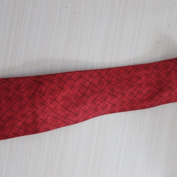 Hermes Red silk tie - Picture 4 of 4